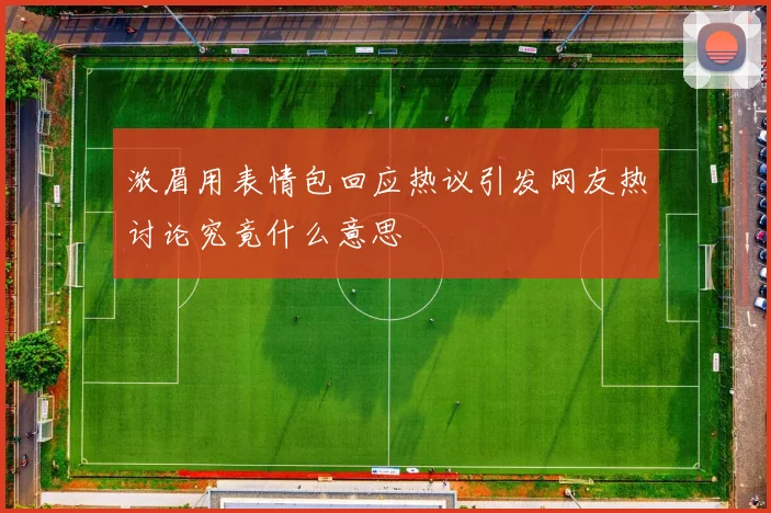 浓眉用表情包回应热议引发网友热讨论究竟什么意思